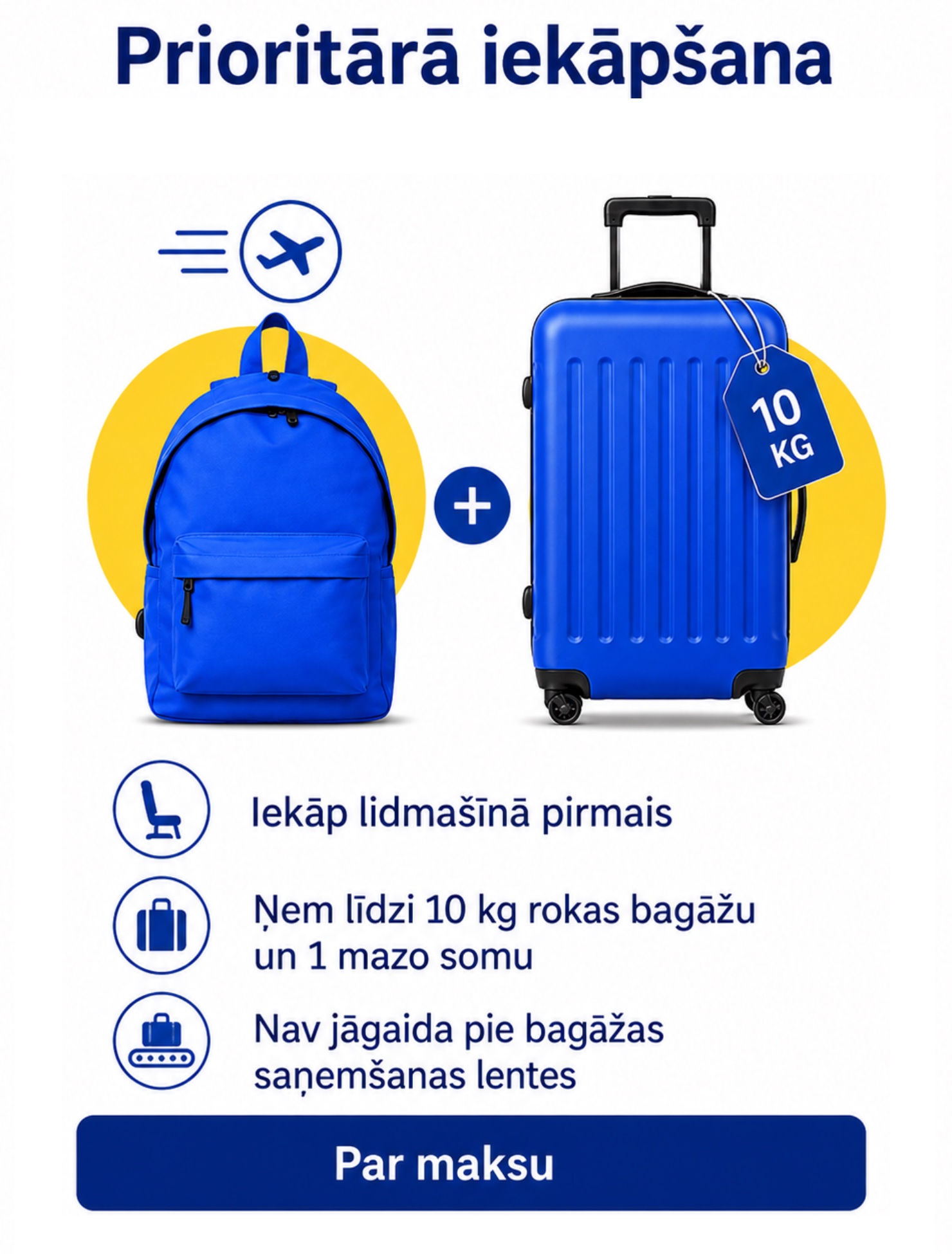 Prioritārā iekāpšana Ryanair